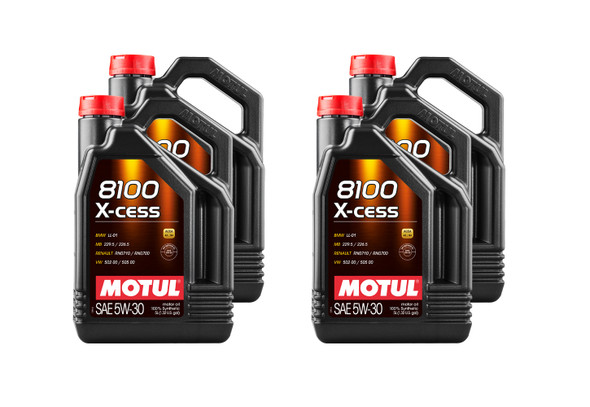 Motul Usa 8100 X-Cess 5W30 Oil Case 4 X 5 Liter 108946