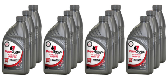 Penngrade Motor Oil Penngrade Full Synthetic 5W20 Case 12 X 1 Quart 62826