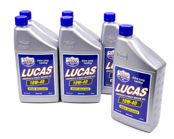 Lucas Oil Sae 10W40 Motor Oil 6X1 Quart 10275