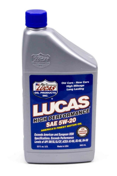 Lucas Oil Sae 5W20 Motor Oil 1 Quart Luc10516