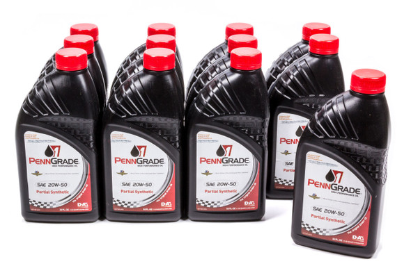 Penngrade Motor Oil 20W50 Racing Oil Case Partial Synthetic 71196