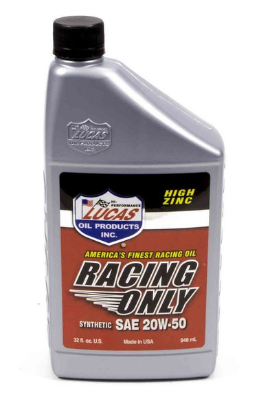 Lucas Oil Synthetic Racing Oil 20W50 1 Qt Luc10615