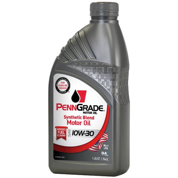 Penngrade Motor Oil Penngrade Syn Blend 10W 30 1 Quart Bpo62736