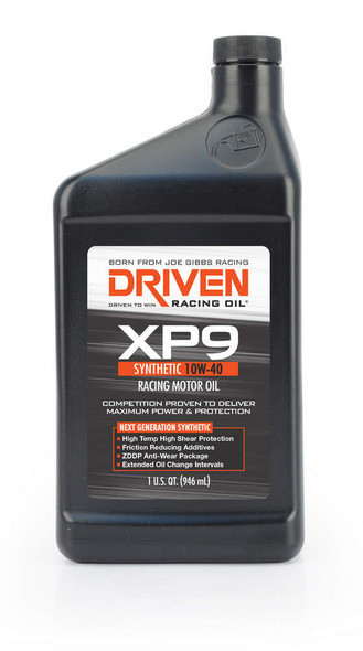 Driven Racing Oil Xp9 10W40 Synthetic Oil 1 Qt Bottle 3206