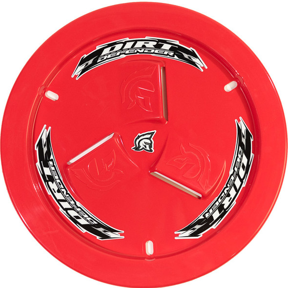 Dirt Defender Racing Products Wheel Cover Red Vented  10190