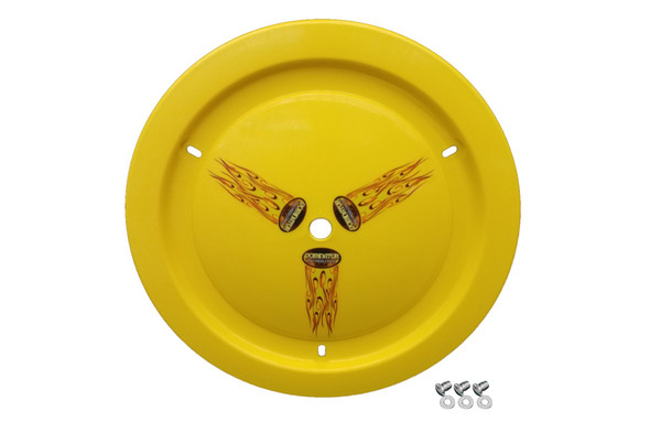 Dominator Racing Products Wheel Cover Dzus-On Yellow 1012-D-Ye