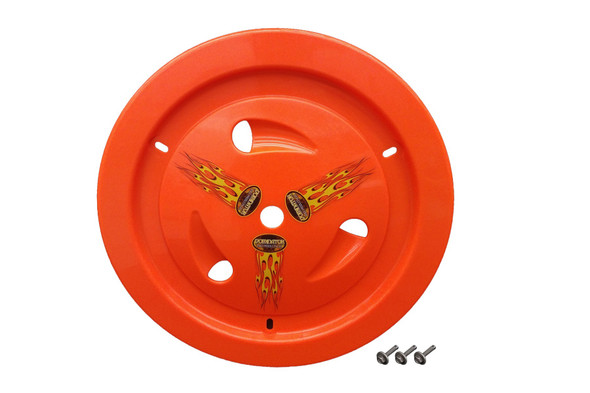 Dominator Racing Products Wheel Cover Bolt-On Fluo Orange Real Style 1007-B-For