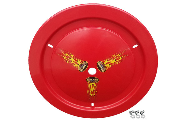 Dominator Racing Products Wheel Cover Dzus-On Red Real Style 1006-D-Rd