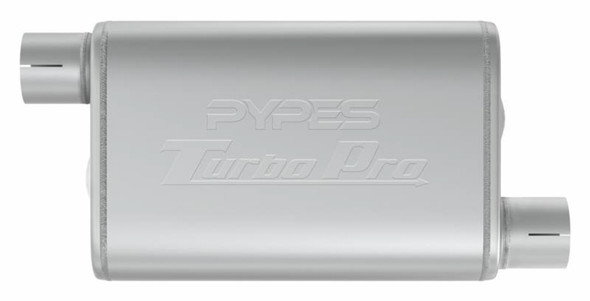 Pypes Performance Exhaust Turbo Pro Muffler 3.0In Offset In/Out Mvt16
