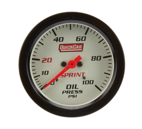 Quickcar Racing Products Oil Pressure Sprint Gauge Only 611-6004