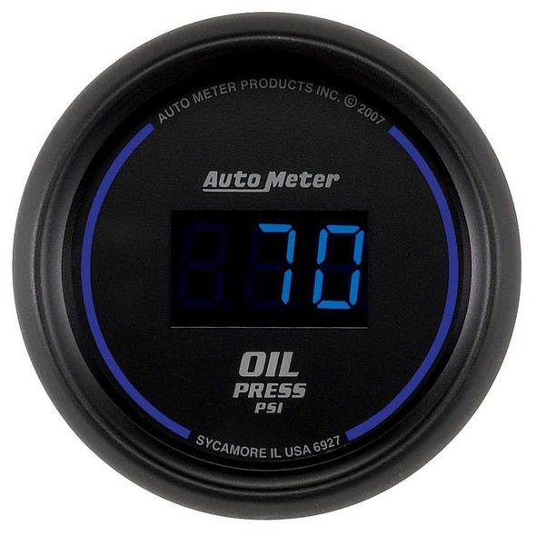 Autometer 2-1/16 Oil Press Gauge 5-100 Psi Digital 6927