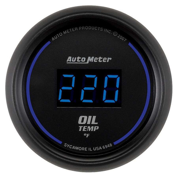 Autometer 2-1/16In Cobalt Oil Temp Gauge  Digital 340F 6948