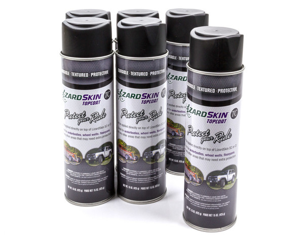 Lizard Skin Top Coat Coating Case 6 X 15Oz Aerosol Cans 3010-6