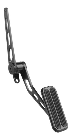 Lokar Blk Steel Spring-Loaded Throttle Pedal W/Rubber Xsg-6007