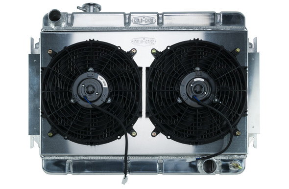 Cold Case Radiators 66-67 Chevelle Radiator & Dual 12In Fan Kit At Che542Ak