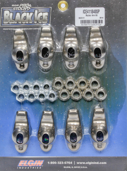 Elgin Sbc B/I Rocker Arm Kit 1.60 Ratio 7/16 Stud Ice411840Sp