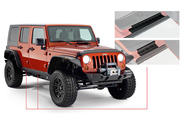 Bushwacker 18-   Jeep Wrangler Jl Trail Armor Rocker Panel 14095