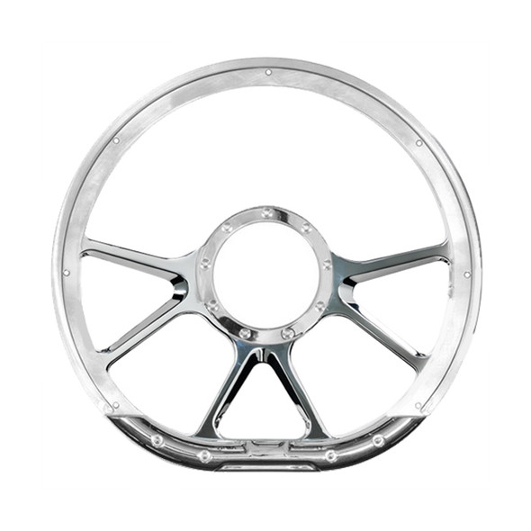 Billet Specialties Steering Wheel 14In D-Sh Ape Prism Polished 29475