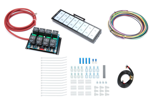 Auto Rod Controls 8 Switch In-Dash Control Module  C/F Finish 8003D