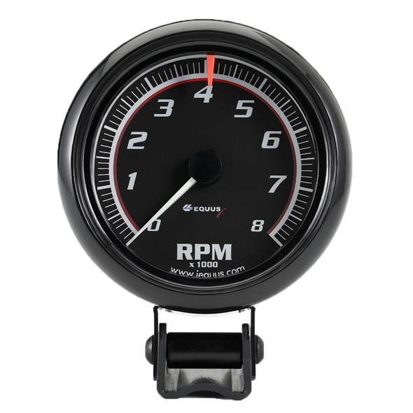 Equus 2-1/2 Dia Tachometer 8000 Rpm Black Dial E6086