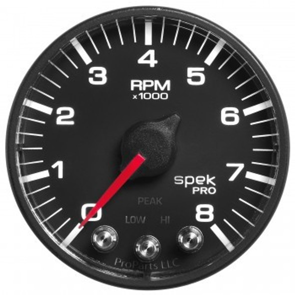 Autometer Spek-Pro 2-1/16 Tach W/ Shift Light & Peak Mem. P334328