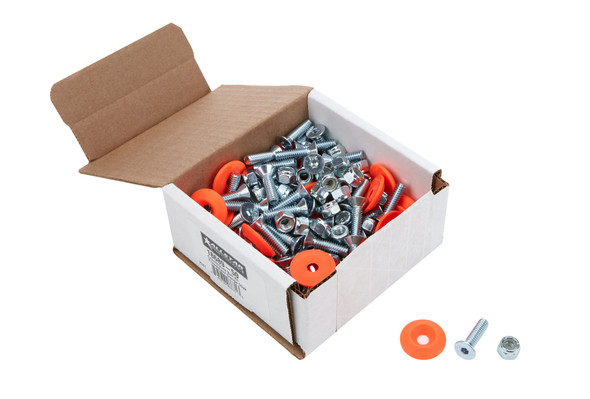 Allstar Performance Countersunk Bolt Kit Fluorescent Orange 50Pk All18689-50