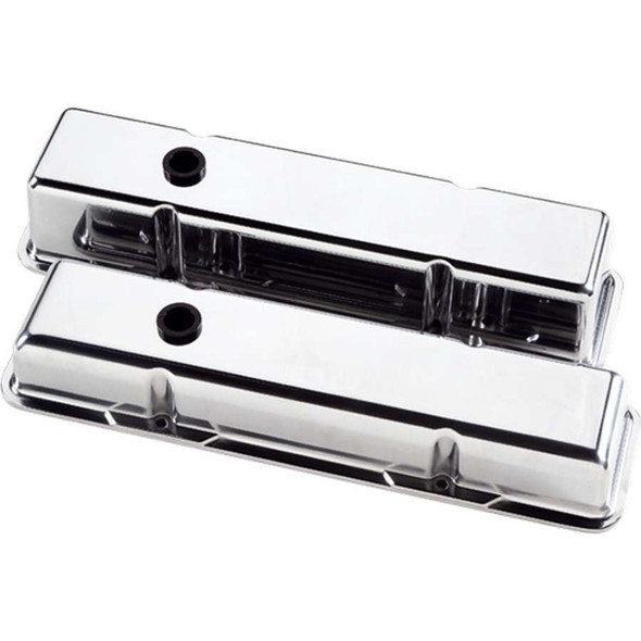 Billet Specialties Valve Covers Sbc Plain Polished Tall 95229