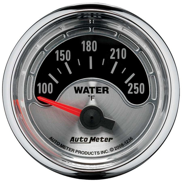 Autometer 2-1/16 A/M Water Temp Gauge 100-250 1236