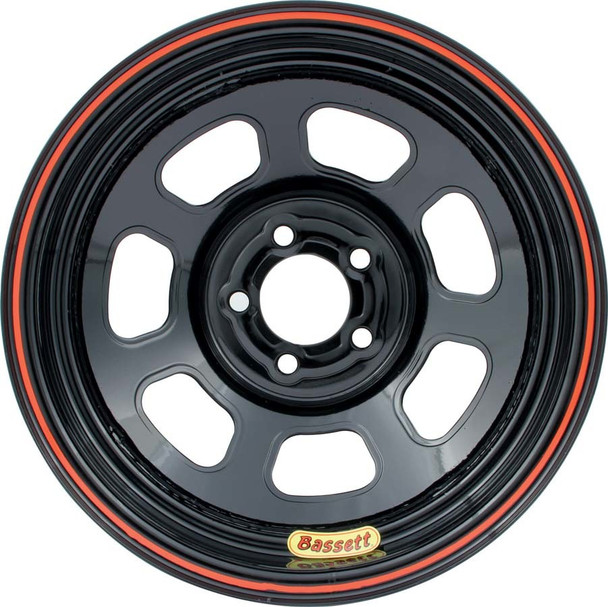 Bassett Wheel 14X7 D-Hole 5X100Mm 2In Bs Black 47Sn2