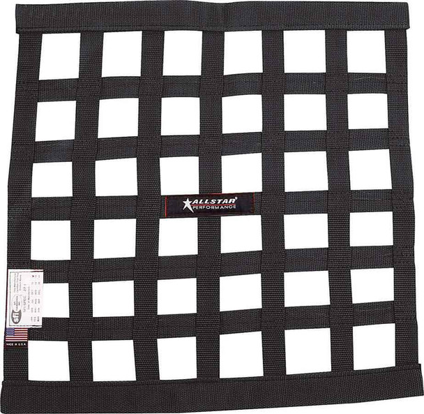 Allstar Performance Window Net Border Style 18 X 18 Sfi Black All10280