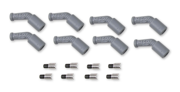 Msd Ignition Ls1 45 Degree Boot & Terminal Kit  (8Pk) 33048