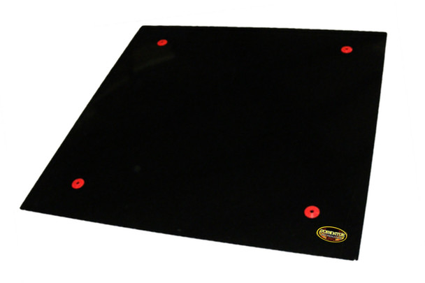 DOMINATOR RACE PRODUCTS Hood Late Model Panel Black  48in x 54in 755-BK