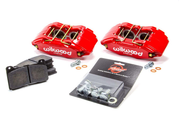 Wilwood Caliper & Pad Kit Front Honda/Acura Red 140-13029-R