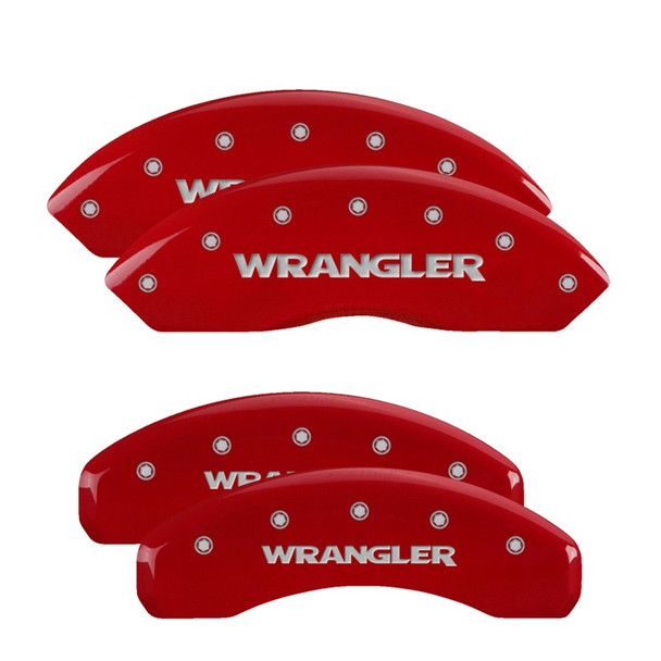Mgp Caliper Cover 07-   Wrangler Caliper Covers Red 42007Swrgrd