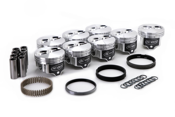 ICON PISTONS BBF FE FT Piston Set 4.233 Bore  -4.5cc IC864.017