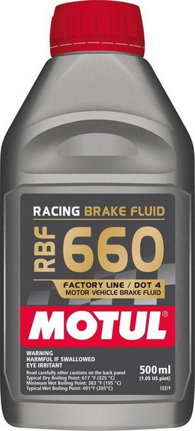 Motul Usa Brake Fluid 660 Degree 1/2 Liter Mtl101667