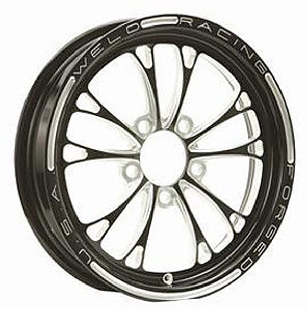 V-Series Frnt Drag Wheel Blk 15x3.5 5x4.5BC 1.75b