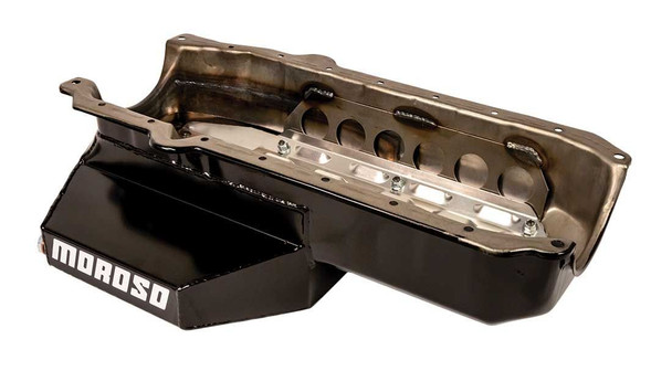 MOROSO SBC CT Wet Sump Oil Pan 7-Qt 1-Piece Rear Main 21329