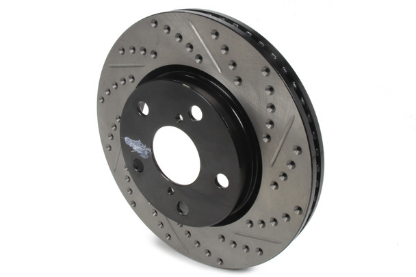 Stoptech Sport Cryo Drilled/Slott Ed Brake Rotor; Front Le 127.44147Cl