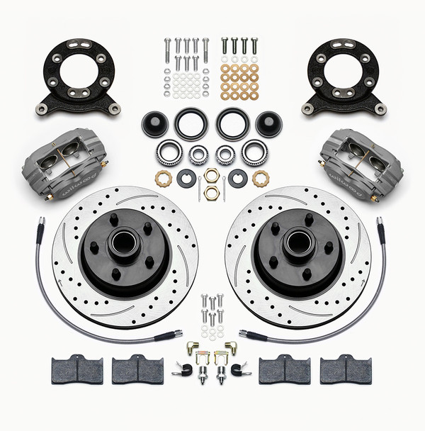 Wilwood Front Disc Brake Kit 65- 69 Mustang Drilled 140-13476-D