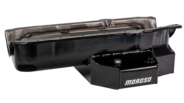 MOROSO SBC C/T Oil Pan - RH Dipstick 21315
