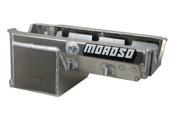 MOROSO 8qt Oil Pan - SBC Drag Race w/2-Piece Rear Main 21240