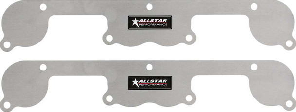 Allstar Performance Exhaust Block Off Plates Sbc Spread Port Aluminum All34214