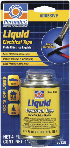 Permatex Liquid Electric Tape 4Oz Can W/Brush 85120