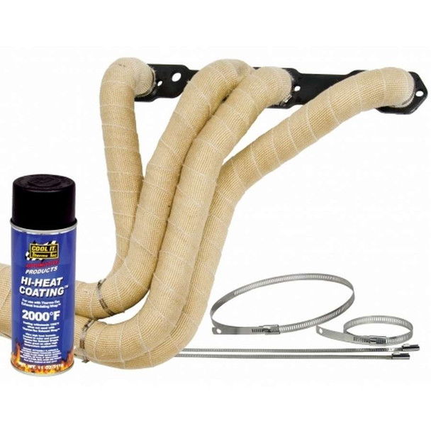 Thermo-Tec Exhaust Wrap Kit 4/6 Cylinder Natural Color 19102