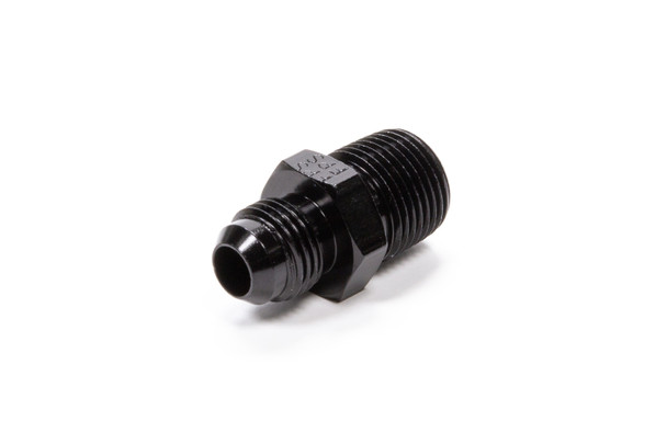 Fragola Straight Adapter Fitting #6 X 3/8 Mpt Black 481666-Bl