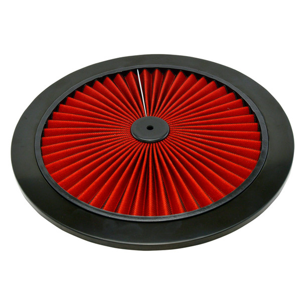 Specialty Products Company Air Cleaner Top 14In Flow-Thru Red Filter 7110A