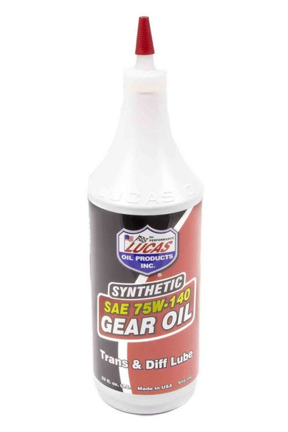 Lucas Oil 75W140 Synthetic Gear Oil 1 Qt Luc10121