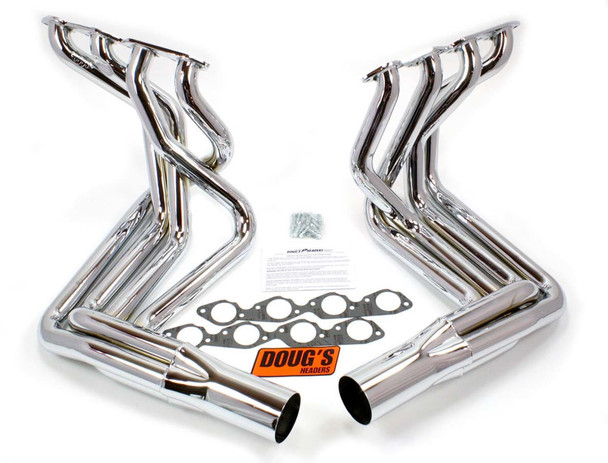 Dougs Headers Bbc Side Mount Headers - Chrome - 63-82 Vette D381-C