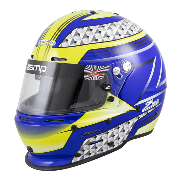 Zamp Helmet Rz-62 Aramid Mix M Blu/Grn Sa2020 H764C36M